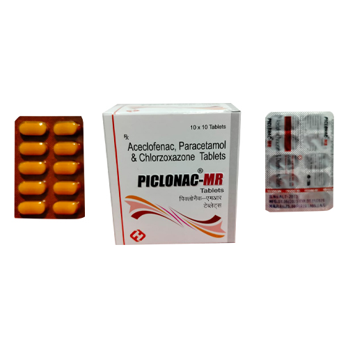 Product Name: PICLONAC MR, Compositions of Aceclofenac, Paracetamol & chlorzoxazone Tablets  are Aceclofenac, Paracetamol & chlorzoxazone Tablets  - Access Life Science