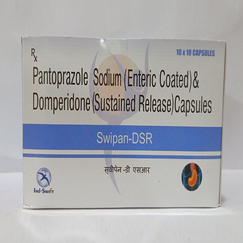 Product Name: Swipan DSR, Compositions of are Pantaprazole Sodium(EC) & Domperidone (SR) Capsules - Yazur Life Sciences