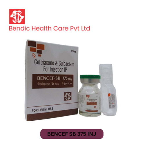 Product Name: BENCEF SB, Compositions of Ceftriaxone & Sulbactam For Injection IP are Ceftriaxone & Sulbactam For Injection IP - Bendic Healthcare Private Limited