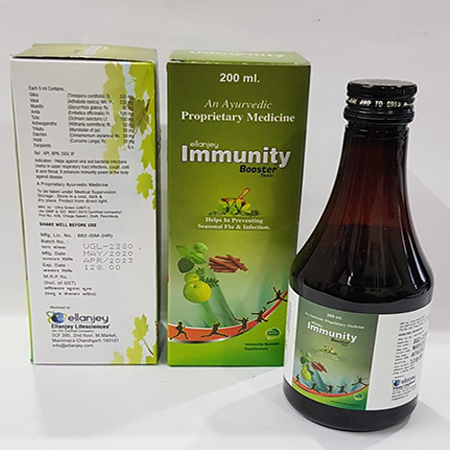 Product Name: Immunity Booster, Compositions of Immunity Booster are An Ayurvedic Proprietary Medicine - Ellanjey Lifesciences