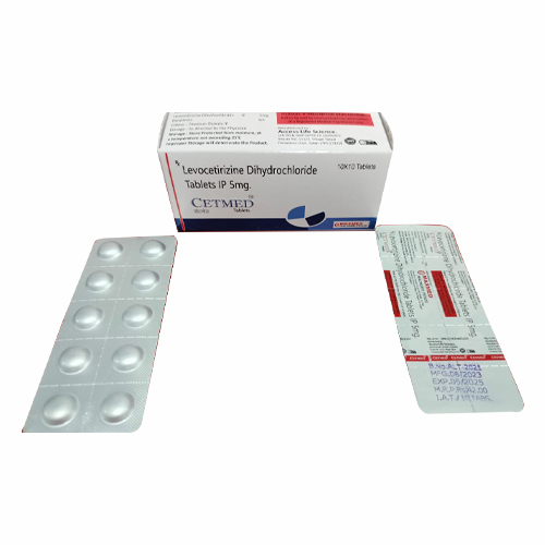 Product Name: CETMED, Compositions of Levocetirizine Dihydrochloride Tablets IP 5mg are Levocetirizine Dihydrochloride Tablets IP 5mg - Access Life Science