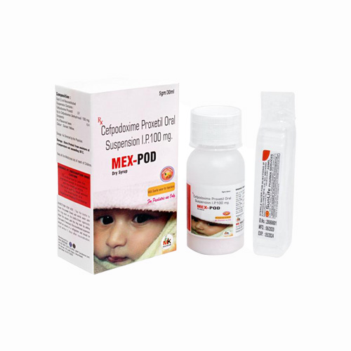 Product Name: MEX POD, Compositions of Cefpodoxime Proxetil Oral Suspension 1.P.100 mg are Cefpodoxime Proxetil Oral Suspension 1.P.100 mg - MK Healthcare