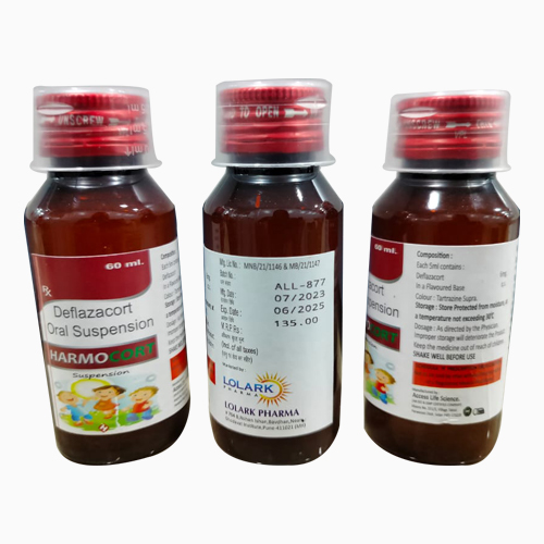 Product Name: HARMO CORT, Compositions of HARMO CORT are Deflazacort Oral Suspension - Access Life Science