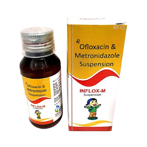 Product Name: INFLOX M, Compositions of INFLOX M are Ofloxacin & Metronidazole Suspension  - Insta Care Lifesciences