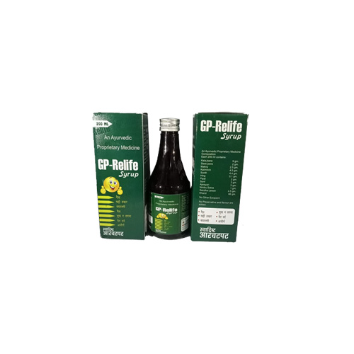 Product Name: GP Relife, Compositions of GP Relife are An Ayurvedic Proprietary Medicine - MK Healthcare