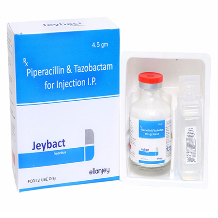 Product Name: Jeybact, Compositions of Jeybact are Piperacillin & Tazobactam For Injection IP - Ellanjey Lifesciences