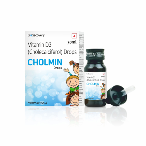 Product Name: CHOLMIN, Compositions of CHOLMIN are Vitamin D3 (Cholecalciferol) Drops - Biodiscovery Lifesciences Private Limited