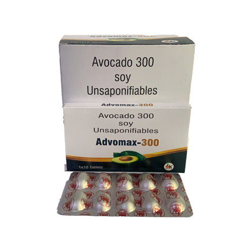 Product Name: Advomax 300, Compositions of Advomax 300 are Avocado 300 soy Unsaponifiables - MK Healthcare