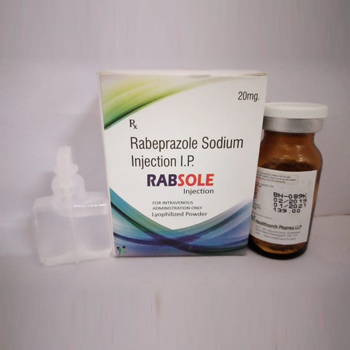 Product Name: Rabsole, Compositions of Rabsole are Rabeprazole Sodium Injection IP - Healthserch Pharma LLP