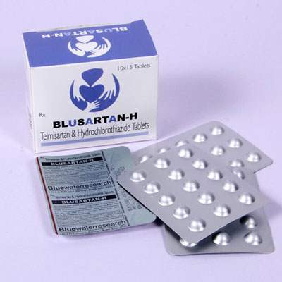 Product Name: BLUSARTAN H, Compositions of BLUSARTAN H are Telmisartan and Hydrochlorothiazide Tablets - Bluewaterresearch