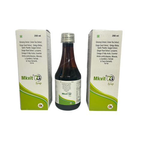 Product Name: Mkvit 7G, Compositions of Ginseng Extract, Green Tea Exact are Ginseng Extract, Green Tea Exact - MK Healthcare