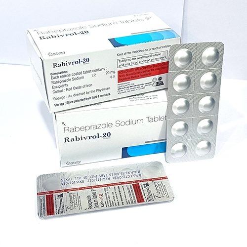 Product Name: Rebivrol 20, Compositions of are Rabeprazole Sodium Tablets - Euphony Healthcare