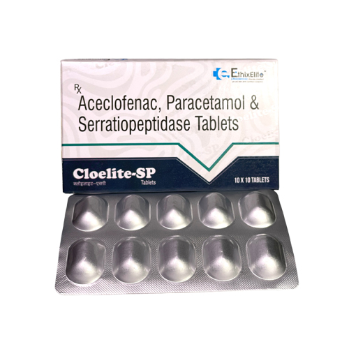 Product Name:  CLOELITE SP, Compositions of  CLOELITE SP are Aceclofenac, Paracetamol & Chlorzoxazone Tablets - EthixElite Lifesciences Private Limited