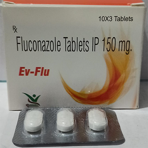 Product Name: Ev Flu, Compositions of Ev Flu are Fluconazole Tablets IP 150 mg.  - Orange Biotech Private Limited