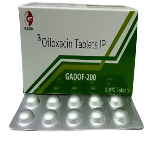 Product Name: GADOF 200, Compositions of OFLOXACINE 200 MG are OFLOXACINE 200 MG - Gadin Pharmaceuticals Pvt. Ltd