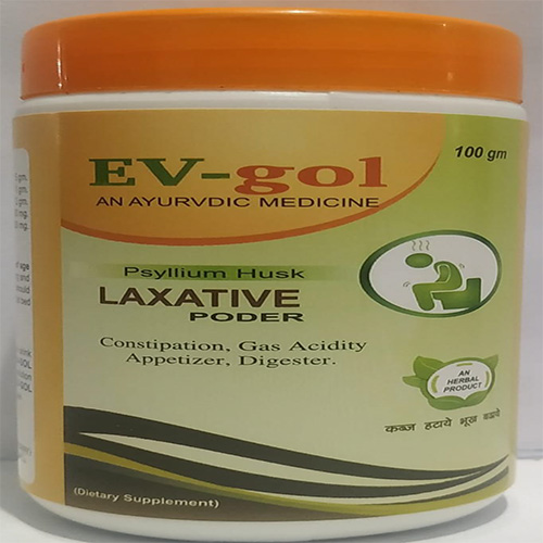 Product Name: EV gol , Compositions of EV gol  are Psyllium Husk  LAXATIVE PODER  - Everwell Pharma Private Limited