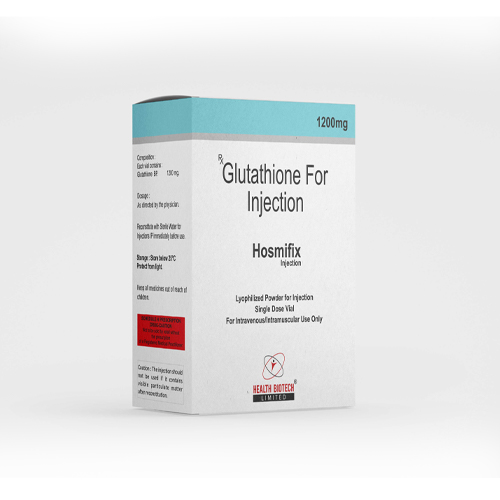 Product Name: HOSMIFIX, Compositions of HOSMIFIX are Glutathione for Injection - Health Biotech Limited