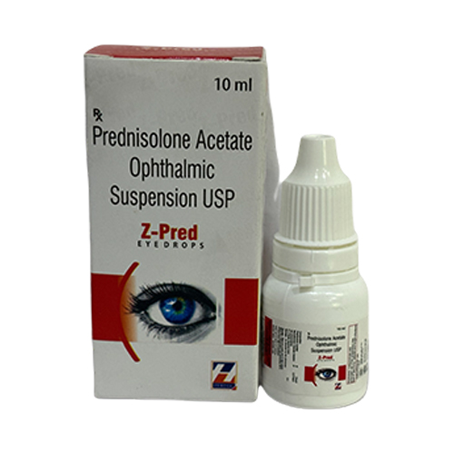 Product Name: Z Pred, Compositions of Z Pred are Prednisolone Acetate Ophthalmic Suspension USP - Zerdia Healthcare Private Limited