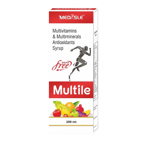 Product Name: MULTILE, Compositions of MULTILE are Multivitamin & Multiminerals Antioxidants Syrup  - Medisle Pharma