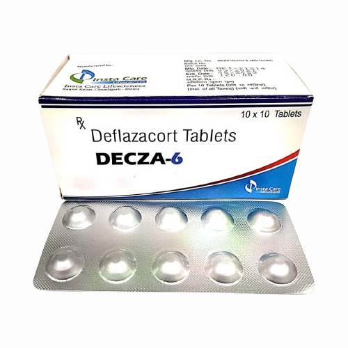 Product Name: DECZA 6, Compositions of DECZA 6 are Deflazacort Tablets  - Insta Care Lifesciences