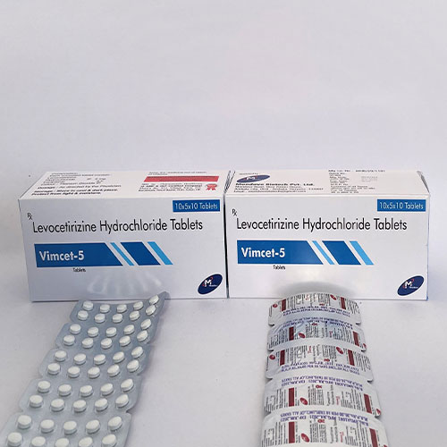 Product Name: Vimcet 5, Compositions of Levocetirizine Hydrochloride are Levocetirizine Hydrochloride - Mondove Biotech Pvt Ltd