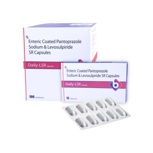 Product Name: DAILY LSR...., Compositions of Enteric Coated Pantoprazole Sodium & Levosulpiride SR Capsules are Enteric Coated Pantoprazole Sodium & Levosulpiride SR Capsules - Biopolis Lifesciences Private Limited