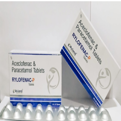 Product Name:  Rylofenac P, Compositions of  Rylofenac P are Aceclofenac & Paracetamol Tablets  - Ryland Health Care