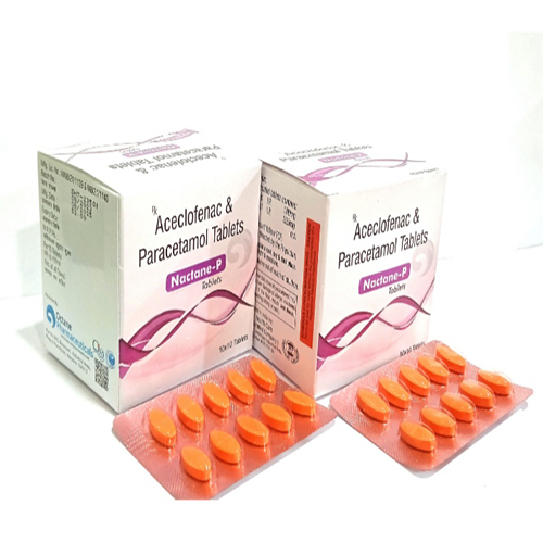 Product Name: Nactane P, Compositions of Nactane P are Aceclofenac & Paracetamol Tablets  - Ryland Health Care