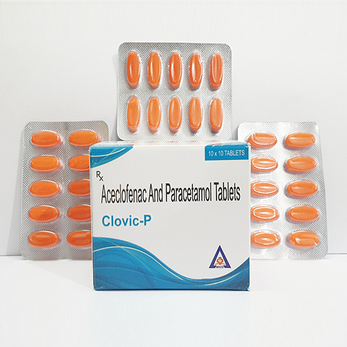 Product Name: Clovic P, Compositions of Clovic P are Aceclofenac And Paracetamol Tablets - Avico Healthcare Pvt Ltd