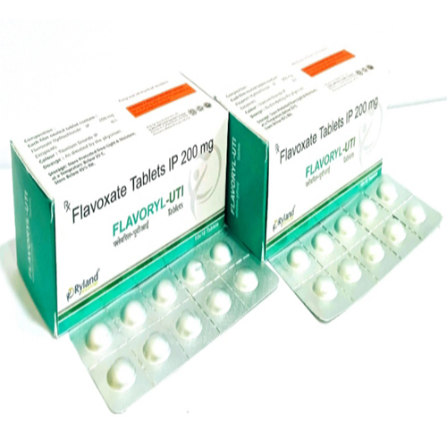 Product Name: Flavoryl uti, Compositions of Flavoxate Tablets ip 200mg  are Flavoxate Tablets ip 200mg  - Ryland Health Care