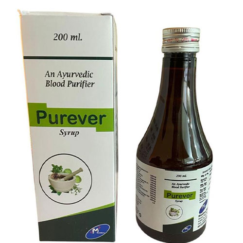 Product Name: Purever, Compositions of An ayurvedic Blood Purifier are An ayurvedic Blood Purifier - Mondove Biotech Pvt Ltd