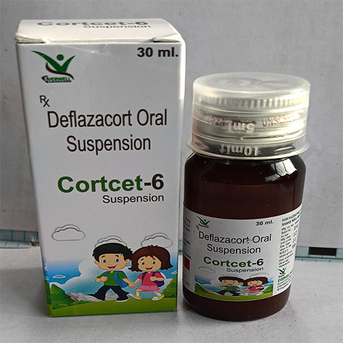 Product Name: Cortcet 6 , Compositions of Cortcet 6  are Deflazacort Oral Suspension  - Everwell Pharma Private Limited