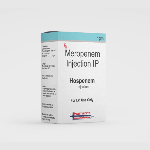 Product Name: HOSPENEM, Compositions of HOSPENEM are Mropenem Injection IP - Health Biotech Limited