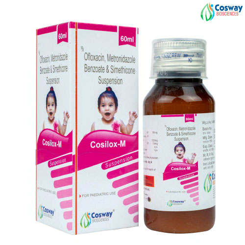 Product Name: COSILOX M, Compositions of COSILOX M are OFLOXACIN+METRNIDAZOL+SEMITHICONE - Cosway Biosciences