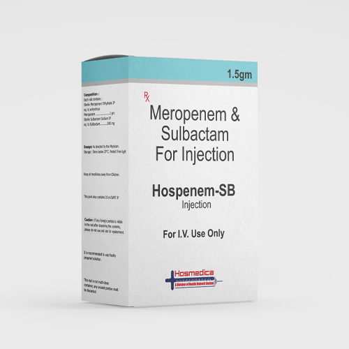 Product Name: HOSPENEM SB, Compositions of HOSPENEM SB are Meropenem & Sulbactam For Injection - Health Biotech Limited