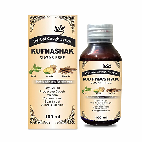 Product Name: KUFNASHAK, Compositions of KUFNASHAK are Dry cough Productive Cough Asthma Common Cold Allergic Rhinitis - Prosem Healthcare