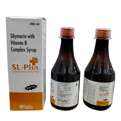 Product Name: SL PLUS, Compositions of SL PLUS are Silymarin with Vitamin B Complex Syrup - Access Life Science