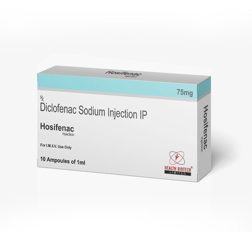 Product Name: Hosifenac, Compositions of Hosifenac are Diclofenac Sodium Injection IP - Health Biotech Limited