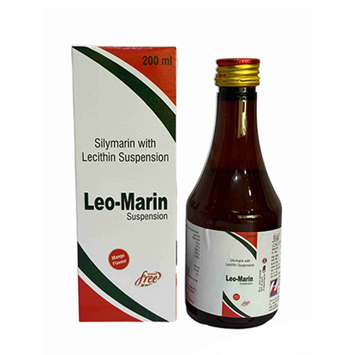 Product Name: Leo Marin, Compositions of Leo Marin are Silymarin with Lecithin Suspension - Zerdia Healthcare Private Limited