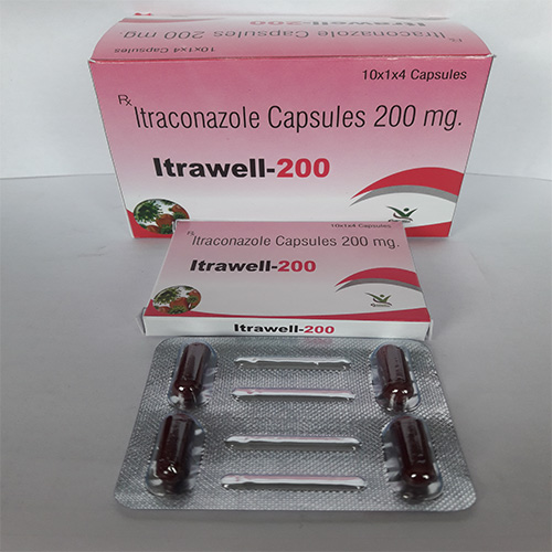 Product Name: Itrawell 200 , Compositions of Itrawell 200  are Itraconazole Capsules 200 mg - Everwell Pharma Private Limited