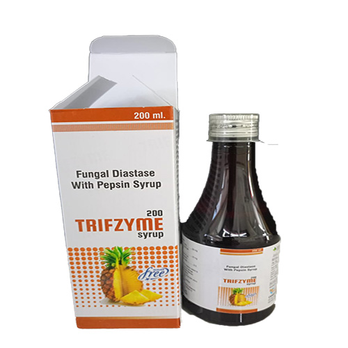 Product Name:  200 TRIFZYME, Compositions of  200 TRIFZYME are Fungal Diastase With Pepsin Syrup - Cardiff Biocare