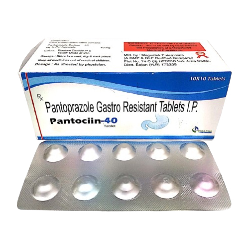 Product Name: PANTOCIIN 40, Compositions of PANTOCIIN 40 are Pantoprazole  Gastro-Resistant Tablets IP - Insta Care Lifesciences