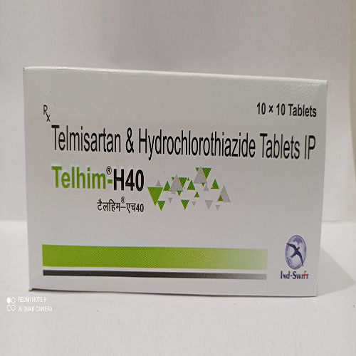 Product Name: Telhim H40, Compositions of are Telmisartan & Hydrochlorothiazide Tablets IP - Yazur Life Sciences