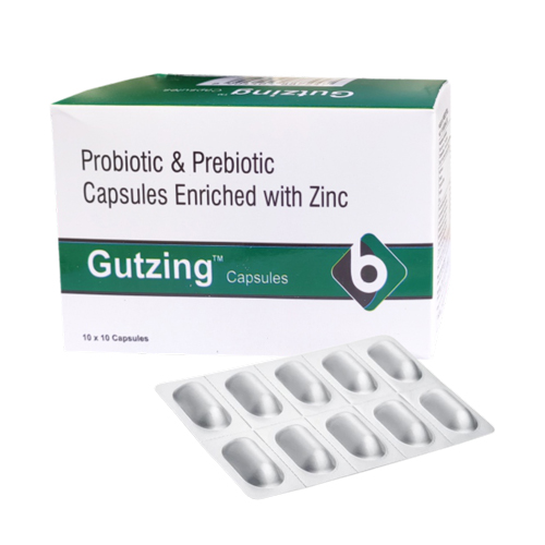 Product Name: GUTZING, Compositions of Probiotic & Prebiotic Capsules Enriched With Zinc  are Probiotic & Prebiotic Capsules Enriched With Zinc  - Biopolis Lifesciences Private Limited