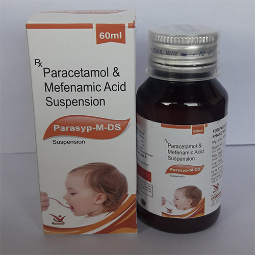 Product Name: Parasyp M DS , Compositions of Parasyp M DS  are Paracetamol & Mefenamic Acid Suspension  - Everwell Pharma Private Limited