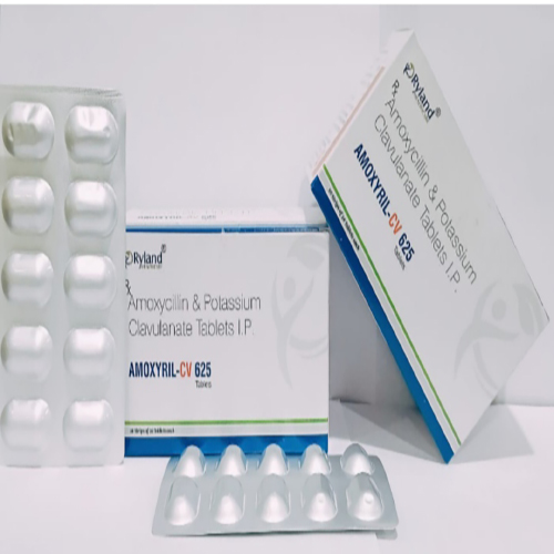 Product Name: Amoxyril cv 625, Compositions of Amoxycillin & Potassium Clavulanate Tablets l.p are Amoxycillin & Potassium Clavulanate Tablets l.p - Ryland Health Care