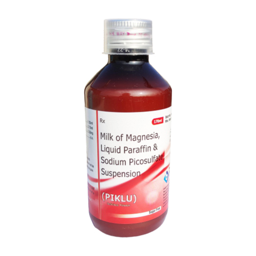 Product Name: PIKLU, Compositions of PIKLU are Milk of Magnesia Liquid Paraffin & Sodium Picosulfate Suspension - Biopolis Lifesciences Private Limited