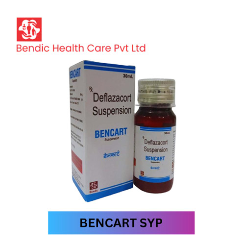 Product Name: BENCART, Compositions of BENCART are Deflazacort Suspension - Bendic Healthcare Private Limited