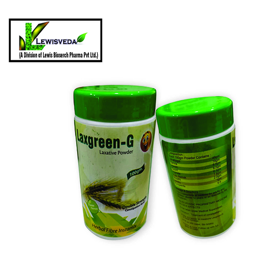 Product Name: Laxgreen G, Compositions of Laxgreen G are Herbal Fiber Instamix - Lewis Bioserch Pharma Pvt. Ltd