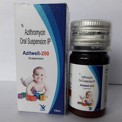 Product Name: Azitwell 200 , Compositions of Azitwell 200  are Azithromycin Oral Suspension IP  - Orange Biotech Private Limited